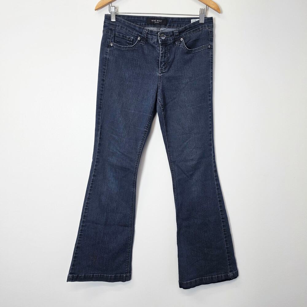 Vitntage Nine West Mid Wash Flare Leg Jeans Size 8/28 Y2K Boho